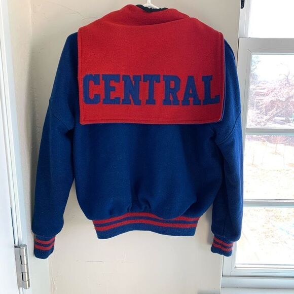 Vintage DELONG blue central jacket sz 36 mens or s - Picture 1 of 4